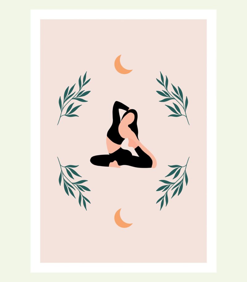 Affiche postures de yoga